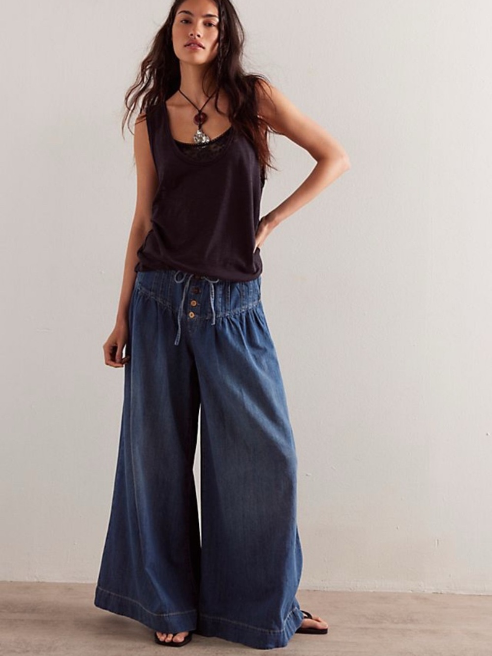 We The Free (Free People) Forget Me Knot Pull On Jeans